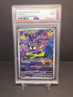 Gastly Nebulak 177/162 Illustration Rare Temporal Forces PSA 9 Englisch Pokemon - Image 1