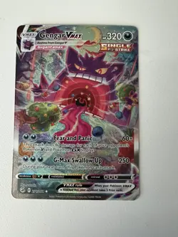 Pokemon Gengar VMAX Alternate Art Secret Rare Holo 271/264 Fusion Strike - Image 1