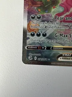 Pokemon Gengar VMAX Alternate Art Secret Rare Holo 271/264 Fusion Strike - Image 2