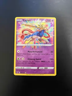 Pokemon TCG Zacian Vivid Voltage 082/185 Holo Amazing Rare NM - Image 1