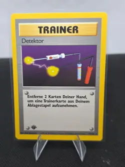German Pokemon Item Finder 74/102 WotC Base Set 1st Edition Shadowless Rare - Image 1