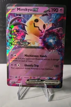 Pokemon TCG Mimikyu EX Double Rare STAMPED 069/159 Journey Together Near Mint - Image 2