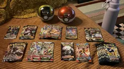 x26 BOOSTER PACK LOT! Pokemon TCG - evolving skies, crown zenith + more - Image 1