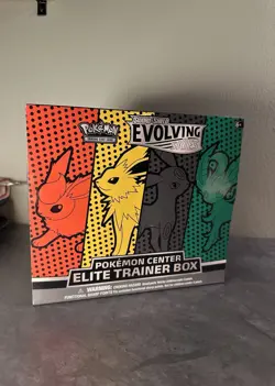 2021 Pokemon SWSH Evolving Skies Sealed Pokemon Center ETB Elite Trainer Box - Image 1