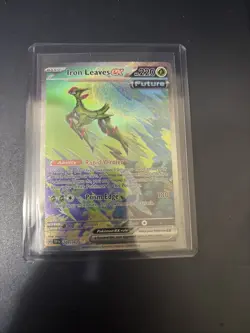 Pokemon TCG Iron Leaves EX Scarlet & Violet Temporal Forces 203/162 - Image 1