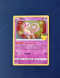 Pokemon TCG Mew 011/025 Celebrations 25th Anniversary Holo - Image 1