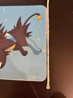 Pokemon Luxray Playmat Gaming Mat Deskpad 12" x 23.5" Slightly Used - Image 2