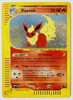 2003 Pokemon Skyridge H7/H32 Flareon Holo Rare Mint !! - Image 1