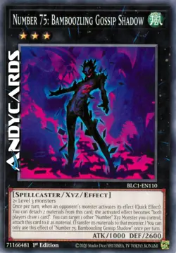 NUMBER 75: BAMBOOZLING GOSSIP SHADOW • Comune • BLC1 EN110 • 1Ed • Yugioh! - Image 1