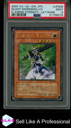 SILENT SWRDSMN.LV5 FET-ULTIMATE RARE YU-GI-OH! JAP 2004 JP008 PSA 9 - Image 1