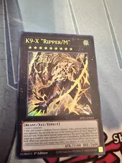 Yu-Gi-Oh! K9 - X "Ripper/M" BPRO-EN043 1st Edition Ultra Rare NM - Image 1