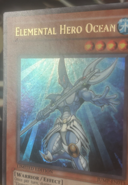 Yugioh: Elemental Hero Ocean - JUMP-EN013 - Ultra Rare - Limited Edition - HP - Image 4