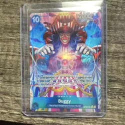One Piece Bandai Buggy OP09-051 Emperors in the New World Foil Rare 12000 Alter. - Image 1