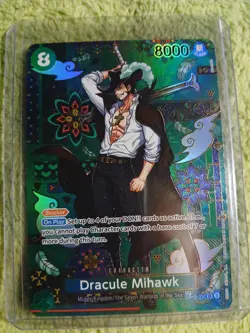 One piece Tcg Dracule Mihawk Sp Op14, Op12-030 English NM - Image 1