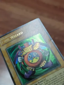Yu-Gi-Oh! TCG FADED Time Wizard Ultra Rare UNLIMITED MRD-065 MISPRINT FADED - Image 2