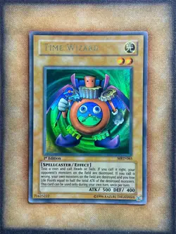 Yugioh Time Wizard MRD-065 Ultra Rare 1st Edition LP - Image 1