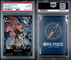 PSA 10 One Piece OP05-093 Rob Lucci Illustration Box EX #093 - Image 1