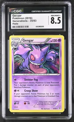 2016 Pokemon Generations Gengar Holo 35/83 Rare CGC 8.5 - Image 1