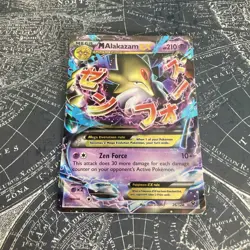 M Alakazam EX 26/124 Fates Collide XY Ultra Holo Rare Pokemon Card 2016 - Image 2