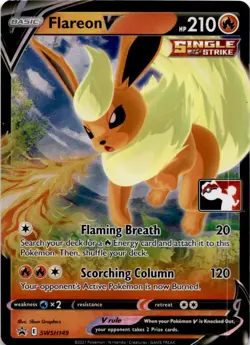 Flareon V SWSH149 Prize Pack Series Cards Holo - Image 1