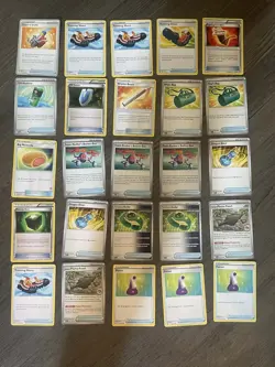 Lot of 100 Pokemon Trainer Cards Near Mint Condition Various Sets - Image 3