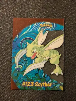Pokemon TCG Scyther Job Lot Bundle: Vintage WotC, E-Reader, Topps Card & Coin - Image 3