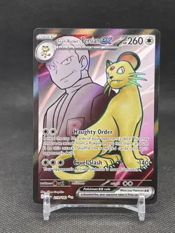 Pokemon Card - Team Rocket's Persian EX 219/182 Destined Rivals Ultra Rare - NM⭐ - Image 1