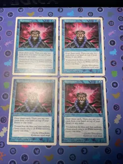 Mtg 4x Brainstorm Fifth Edition Magic The Gathering MTG Card MP Playset - Image 1