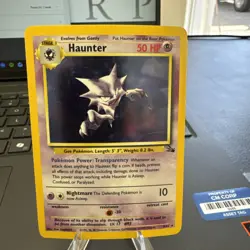 Pokemon TCG Haunter Fossil Unlimited Rare Holo Card 6/62 - MP - Image 1
