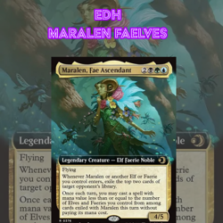 EDH - Maralen Faelves, Faeries & Elves, MTG Commander Deck, Bracket 2 - Image 1