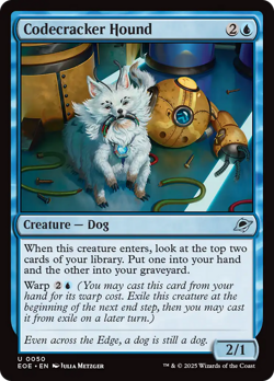 Codecracker Hound #50 Near Mint FOIL EOE Edge of Eternities Magic MTG - Image 1