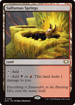 Sulfurous Springs #185 | NM | Edge of Eternities Commander EOC Magic MTG - Image 1