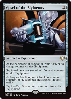 Gavel of the Righteous #55 | NM | Edge of Eternities Commander EOC Magic MTG - Image 1