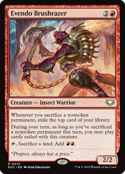 Evendo Brushrazer #10 | NM | Edge of Eternities Commander EOC Magic MTG - Image 1
