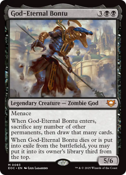 God-Eternal Bontu #83 | NM | Edge of Eternities Commander EOC Magic MTG - Image 1