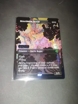 Bitterbloom Bearer SERIALIZED FOIL 014/500 Lorwyn Eclipsed MTG Rebecca Guay - Image 1