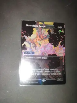 Bitterbloom Bearer SERIALIZED FOIL 014/500 Lorwyn Eclipsed MTG Rebecca Guay - Image 2