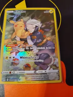 Pokemon Pikachu TG05/TG30 Swsh11: Lost Origin Trainer Gallery Ultra Rare Holo - Image 1