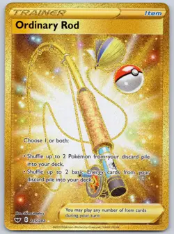 Ordinary Rod (Secret) 215/202 (NM) - SWSH01: Sword & Shield Pokemon TCG - Image 1