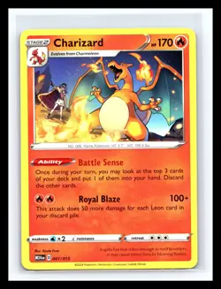 💥 Charizard 001/015 McDonald's Promos 2024 Regular Pokemon Card Non Holo - Image 1