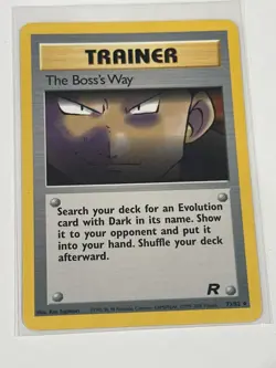 The Boss's Way 73/82 Uncommon - Team Rocket - Vintage Pokemon Singles - LP - Image 1