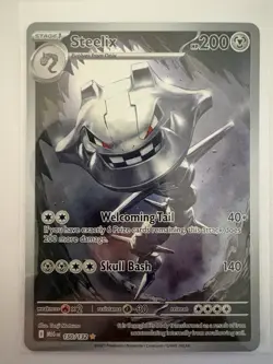 Steelix 150/132 Mega Evolution Pokemon TCG Card Near Mint Condition - Image 1