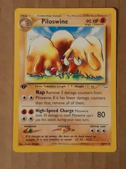 Pokemon Piloswine 36/64 1st Edition Neo Revelation LP See Pictures - Image 1