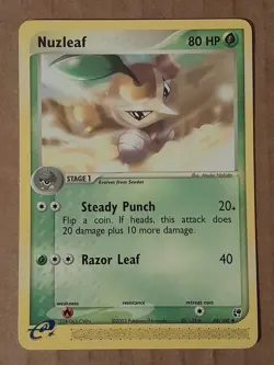 Pokemon Nuzleaf 48/100 Sandstorm NM-Mint See Pictures - Image 1