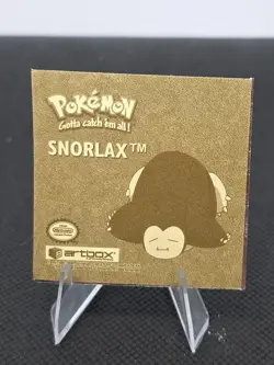 1999 Pokemon Artbox Series 1 Gold Sticker Snorlax #G04 - Image 2