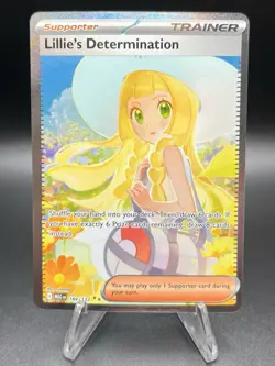 Pokemon TCG Lillie’s Determination 184/132 SIR Holo Mega Evolution EN - Image 1