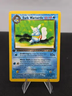 2000 Pokemon Team Rocket Dark Wartortle 1st Edition #46/82 Uncommon - Image 1