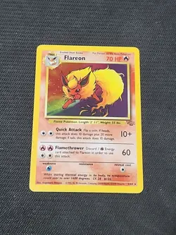 Pokemon Jungle "Flareon" 3/64 / Holo Rare / Moderately Played - Image 1