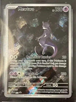 MEWTWO 052 POKEMON SVP EN SV BLACK STAR PROMO 151 2023 CGC 9 Mint Batman - Image 2