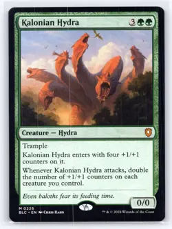 MTG NM Normal Kalonian Hydra 226 M Commander: Bloomburrow - Image 1